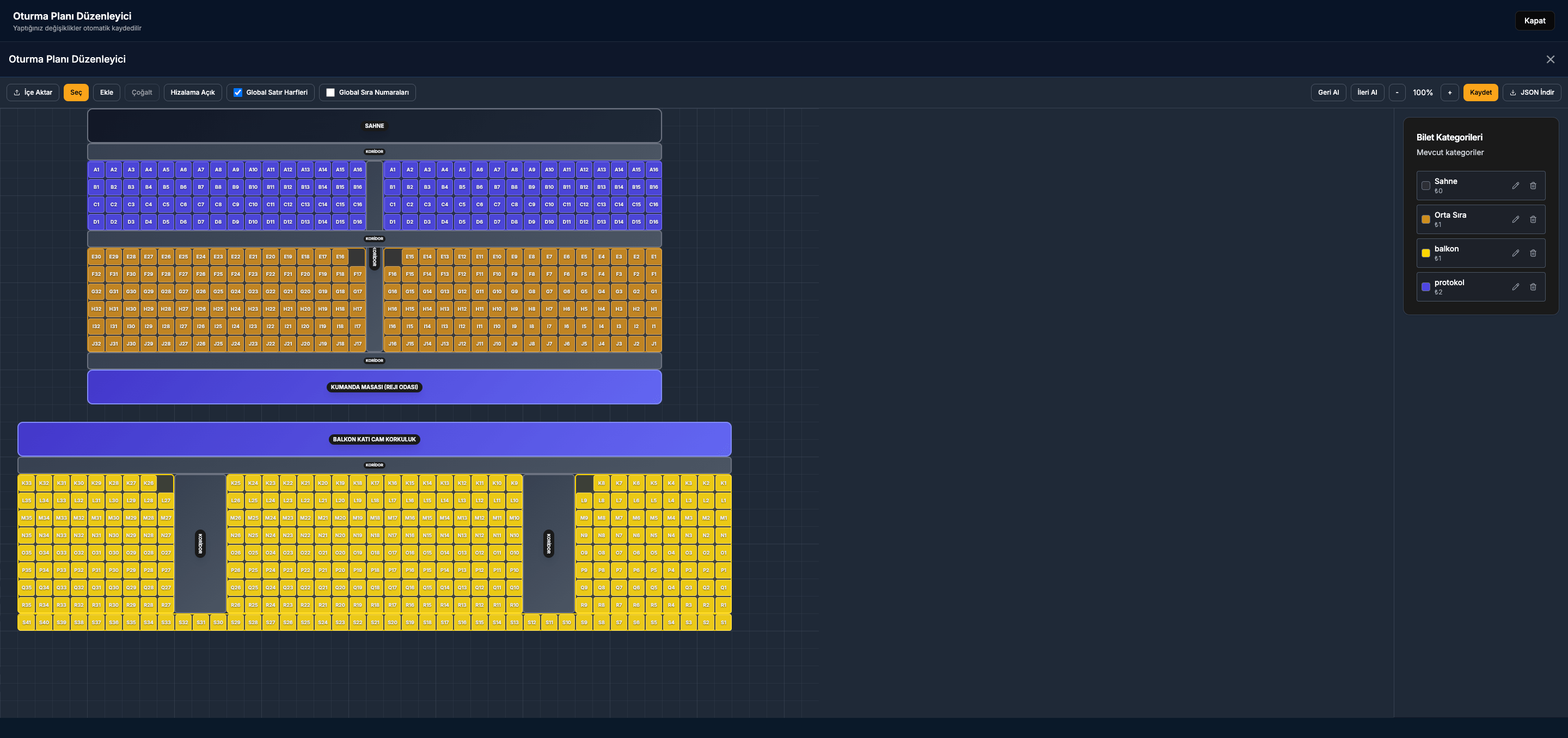 Kat Planı Editörü ekran görüntüsü